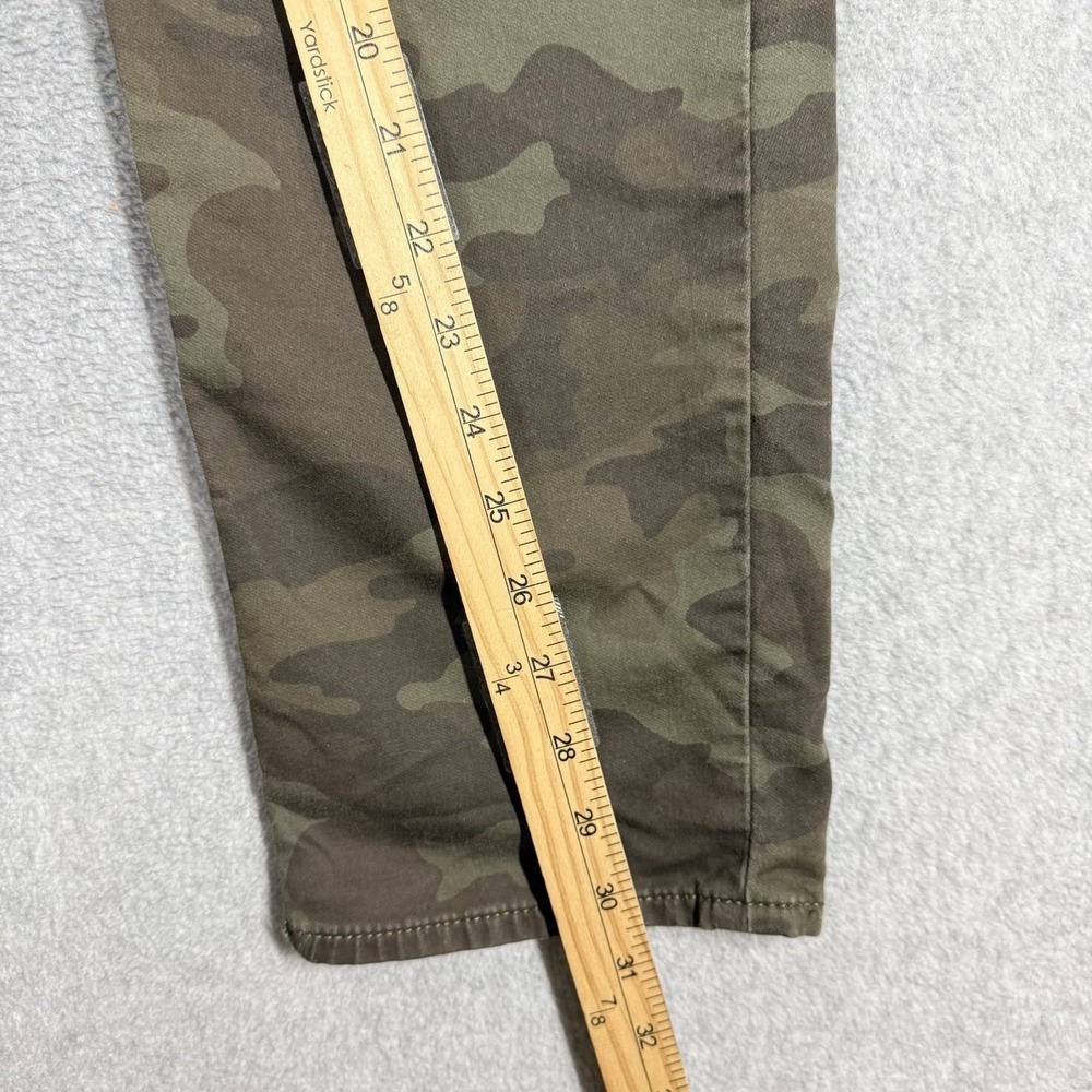 Banana Republic Travel Jean Slim Fit 32x30 Olive Camo Stretch Denim Pants Hemmed - Picture 10 of 11